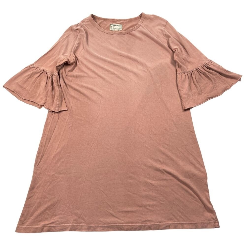 Current/Elliott T-shirt Dress 3 / Approx‎ Large The Abigail Flared Cuff Pink